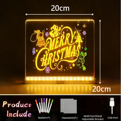 🎁Creative Rewritable Acrylic LED Message Board 🎨