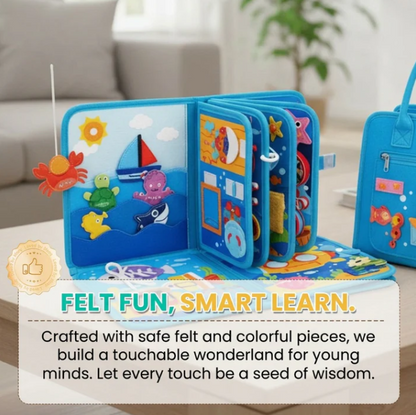 🧠 Montessori Ocean Quiet Book🌊 Develop Skills Through Play