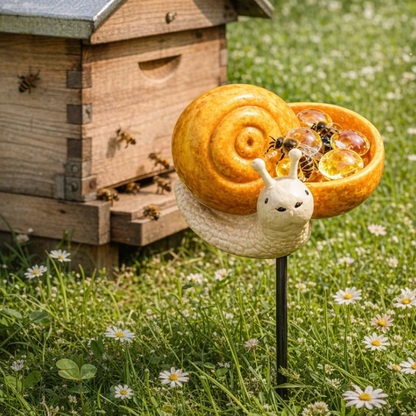 🐝 Cute Animal Design Garden Watering Station, Outdoor Decorative Water Bowl