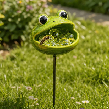 🐝 Cute Animal Design Garden Watering Station, Outdoor Decorative Water Bowl