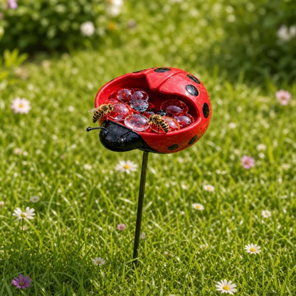🐝 Cute Animal Design Garden Watering Station, Outdoor Decorative Water Bowl