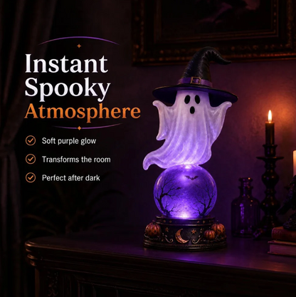 🔥 Last Day 49% OFF 🎃 Halloween Raven Crystal Ball Lighted Decor 👻