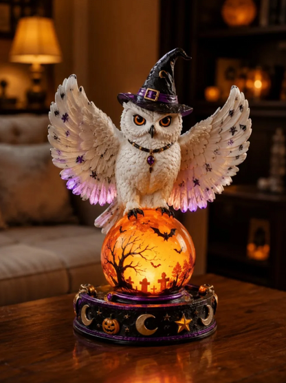 🔥 Last Day 49% OFF 🎃 Halloween Raven Crystal Ball Lighted Decor 👻
