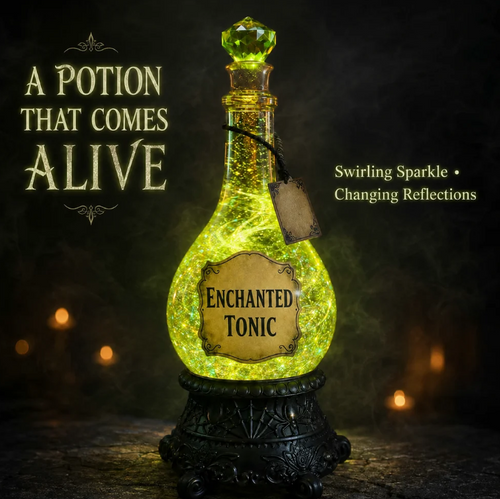 🔥 🧙✨ Lighted Enchanted Tonic Poison Bottle Glitter Globe(📦 Buy 2 Free Shipping)