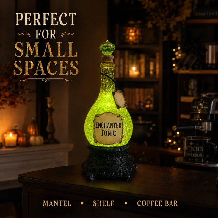 🔥 🧙✨ Lighted Enchanted Tonic Poison Bottle Glitter Globe(📦 Buy 2 Free Shipping)