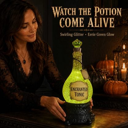 🔥 🧙✨ Lighted Enchanted Tonic Poison Bottle Glitter Globe(📦 Buy 2 Free Shipping)
