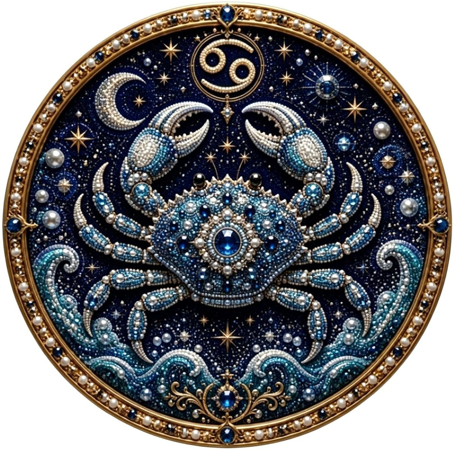49% OFF – ✨ Premium 3D Pearl 12 Zodiac Signs Art Kit | Luxury Flocked Canvas with Scratch-Resistant Non-Fading Pearl Beads DIY Handmade Astrology Decor ♈🌙💎