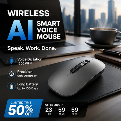 ⏳ Limited-Time 50% OFF | Wireless AI Smart Voice Mouse 🖱️ Upgrade Your Office Workflow