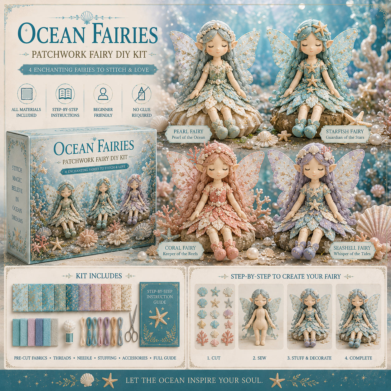 🌸Fairy Patchwork DIY Collection
