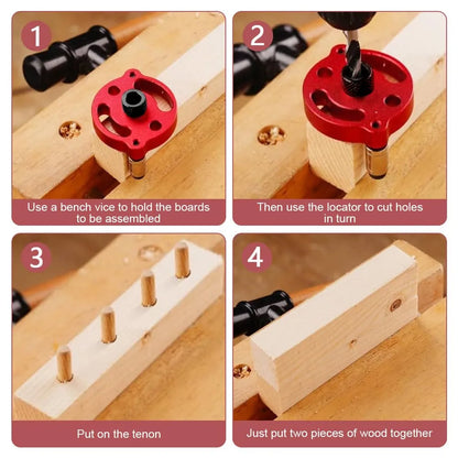 46% OFF💪Self-Centering Doweling Jig – Precision Drill Guide for Flawless Woodworking Joints