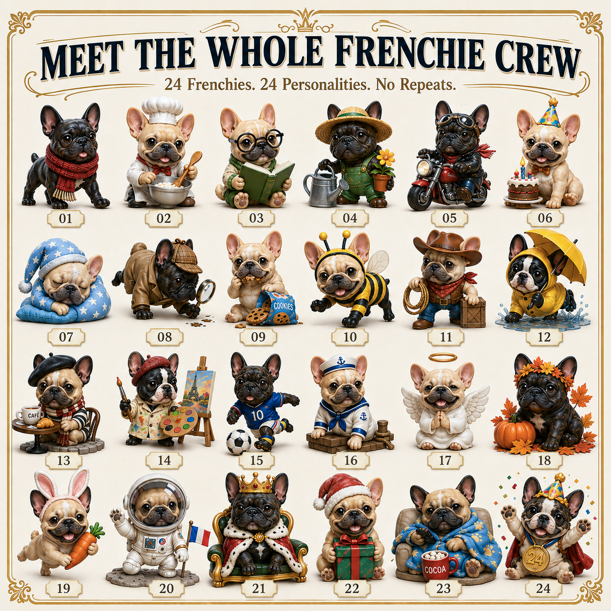 🔥Limited Stock 50% OFF - 🎄🐶 2026 French Bulldog Advent Calendar – 24 Days of Frenchie Mischief