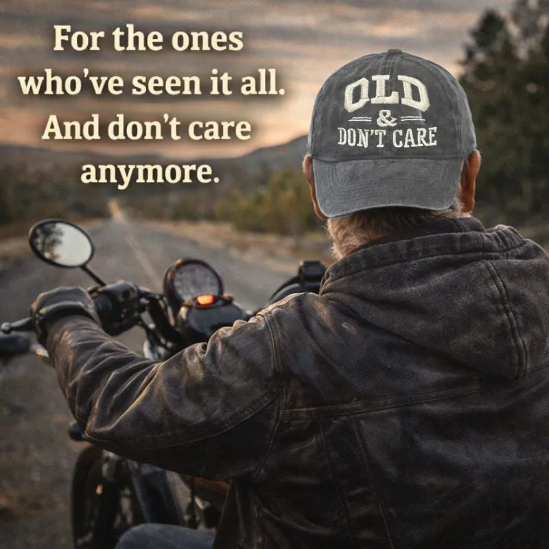 🧢 2026 New Year Hot Sale |  Vintage Distressed “OLD & DON’T CARE” Cap