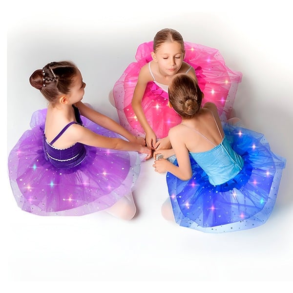 🎉🌟 Princess Glow LED Skirt | Soft, Safe & Stretchy for All-Day Play– Last Chance at This Price!