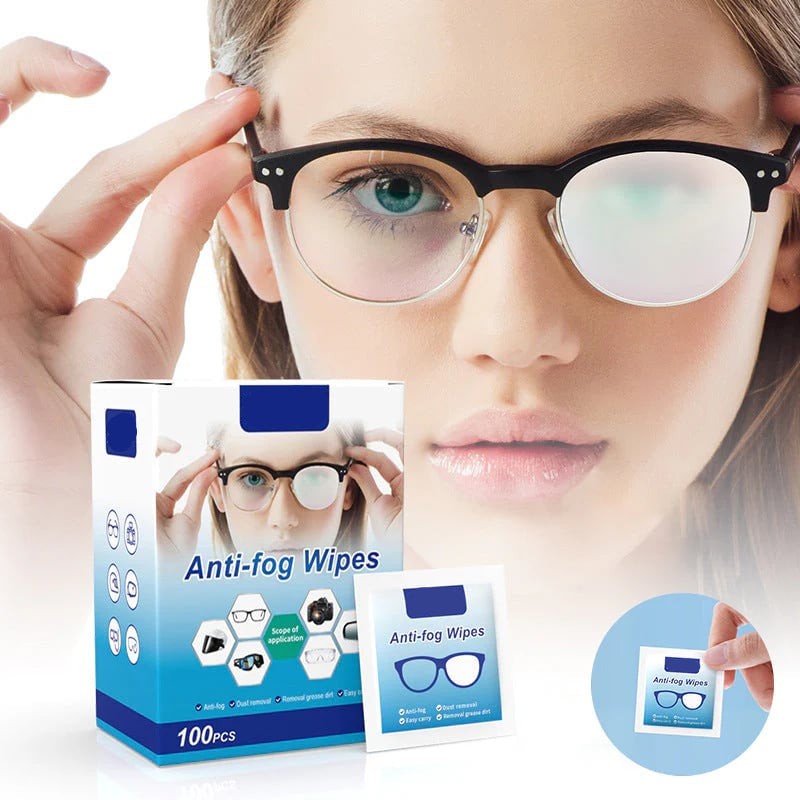 🔥Buy 2 Get 1 Free🔥Anti-Fog Lens Wipes(100 Pcs)
