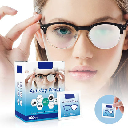 🔥Buy 2 Get 1 Free🔥Anti-Fog Lens Wipes(100 Pcs)