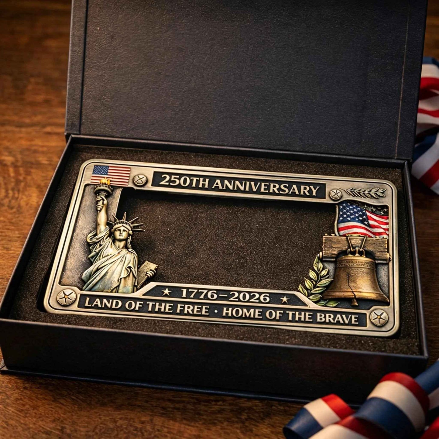 🗽250th Anniversary Commemorative License Plate Frame🚗