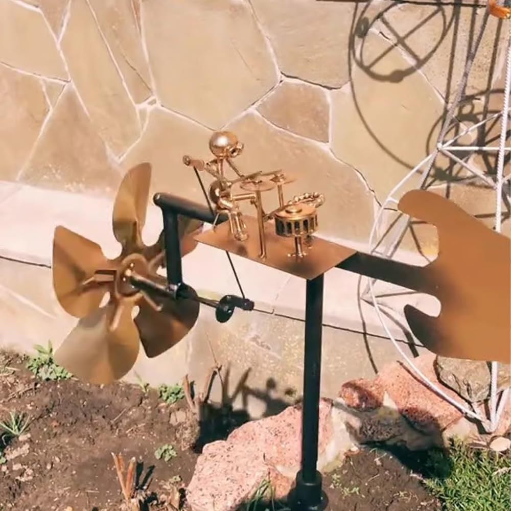 🔥Sale 50% OFF - Handmade Metal Rock Band Windmill