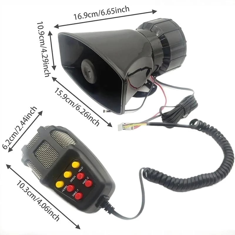 7-Tone Car PA Horn with Mic