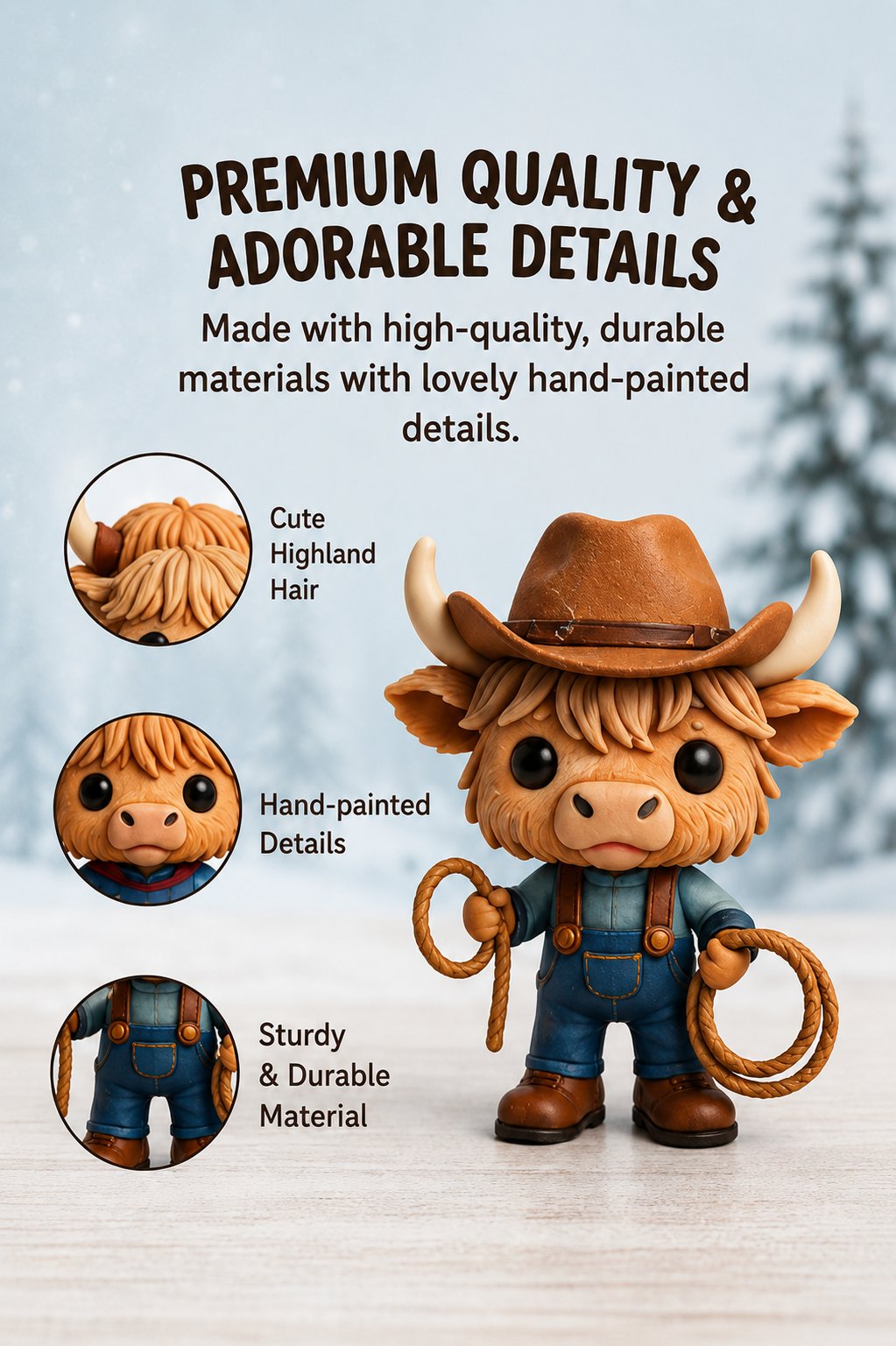 Highland Cow Christmas Advent Calendar daily reveal