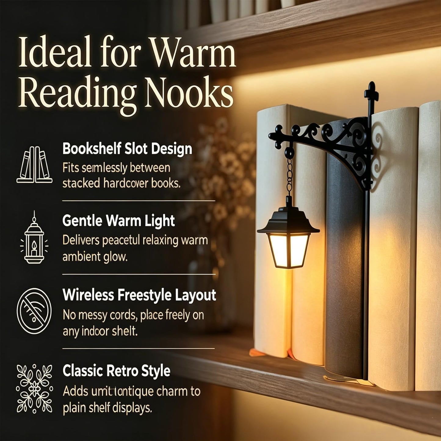 🔥 Ghost Bookshelf Lantern for Cozy Reading Corners 👻📚