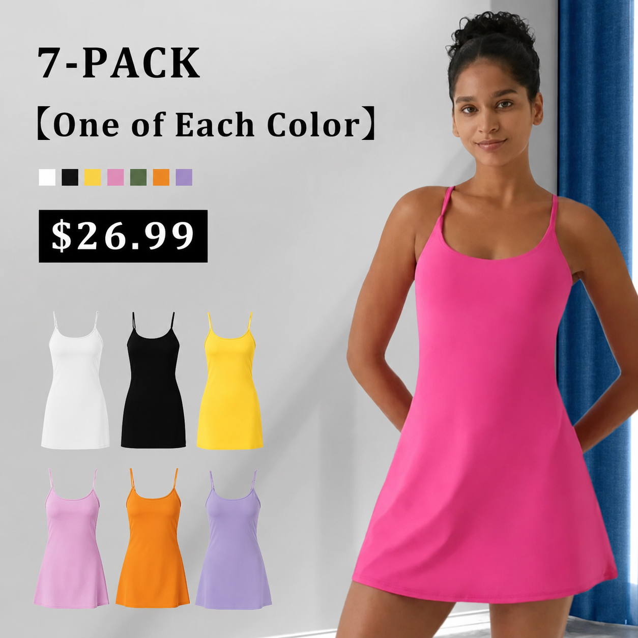 🔥Last day promotion🔥Plush Backless Active Dress-Easy Peezy Edition