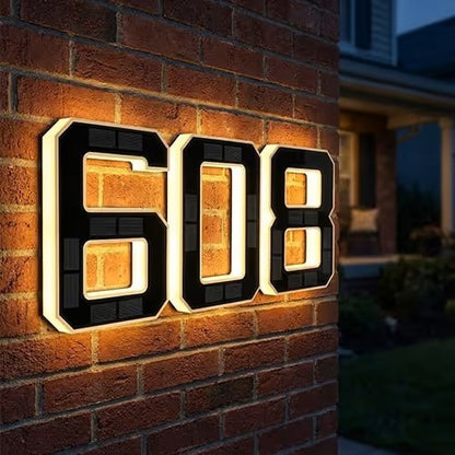 🌞Solar-Powered Outdoor House Number Light🔢