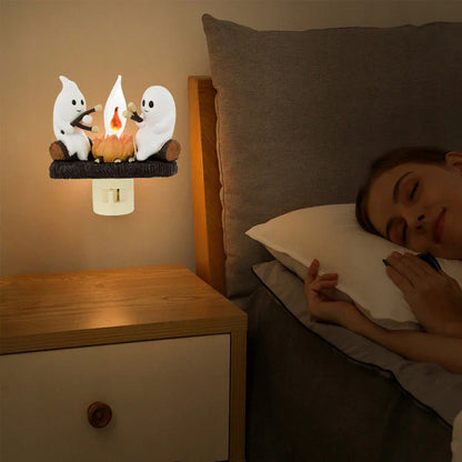 🔥Last Day Sale Price | 2026 Ghost Campfire Flickering Nightlight✨🔥👻