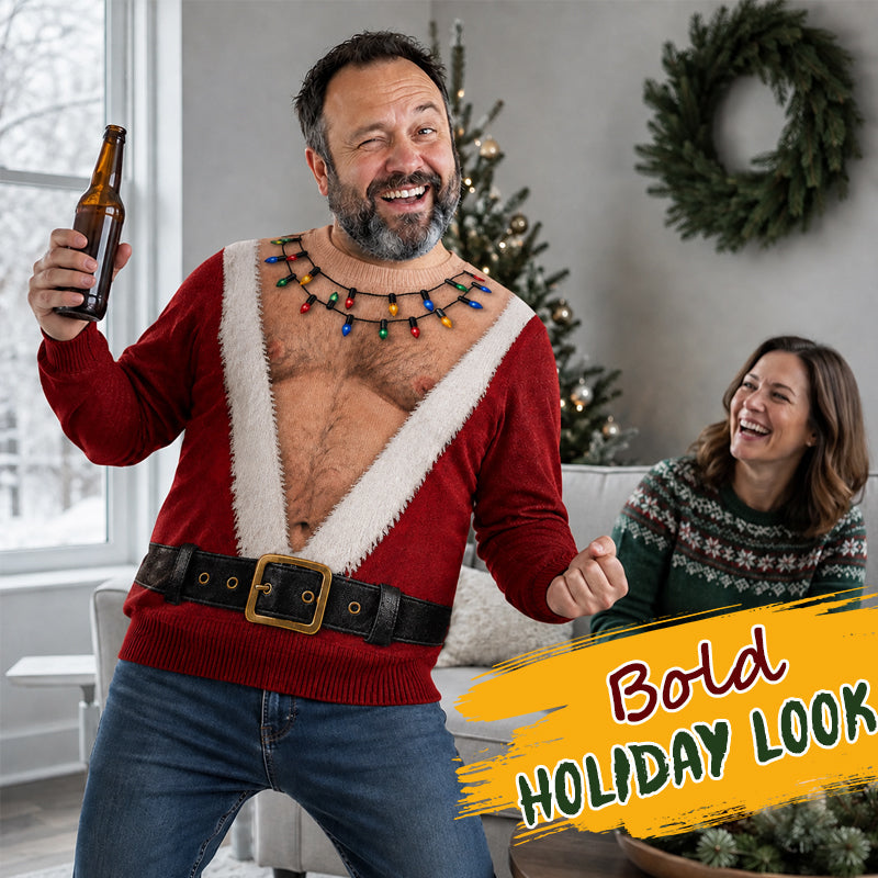 🎅😂 Santa’s Got a New Body – Funny Christmas Long Sleeve Shirt
