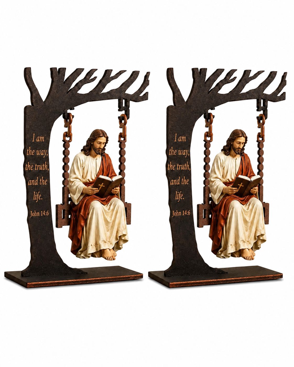 ✨ 50% OFF Today | Jesus Swing Hanging Ornament ✝️ Peaceful Christian Decor for Home & Gifts