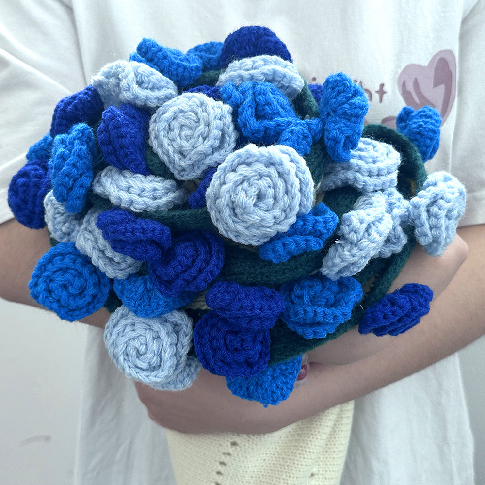 💐Hand-Woven Floral Blanket🌸 — A Bouquet That Never Fades