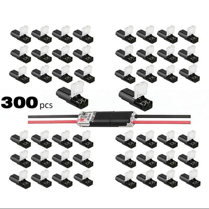 Flash Sale⚡20K+ SOLD!🔥Double-Wire Plug-in Connector Led Light Strip Connectors 2 Pin