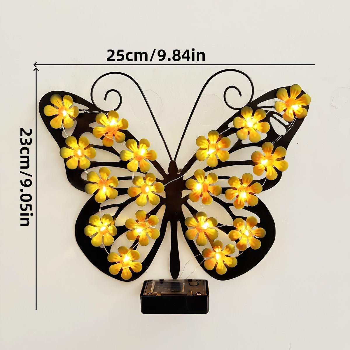🔥🦋Solar Lights Outdoor Metal Butterfly Wall Decor