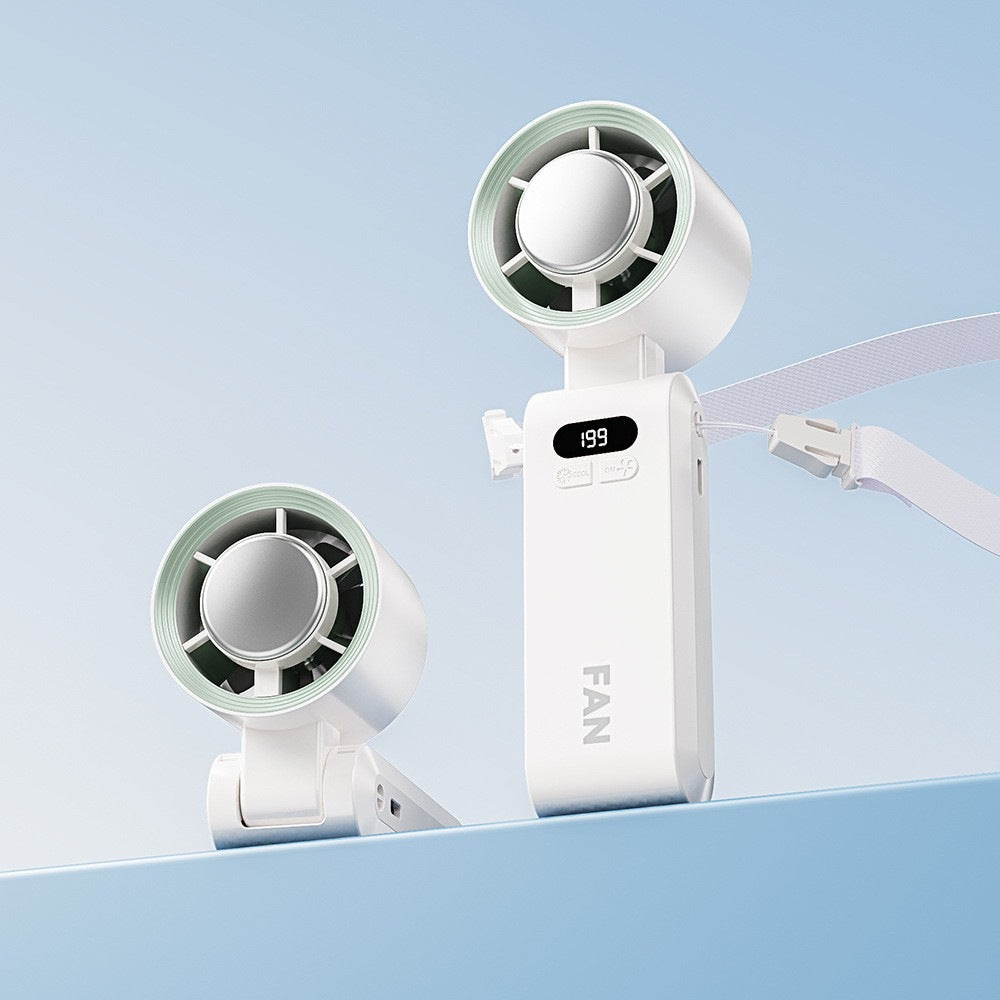 🥶 Beat the Heat Anywhere – Portable Ice Cooling Fan with Turbo Airflow