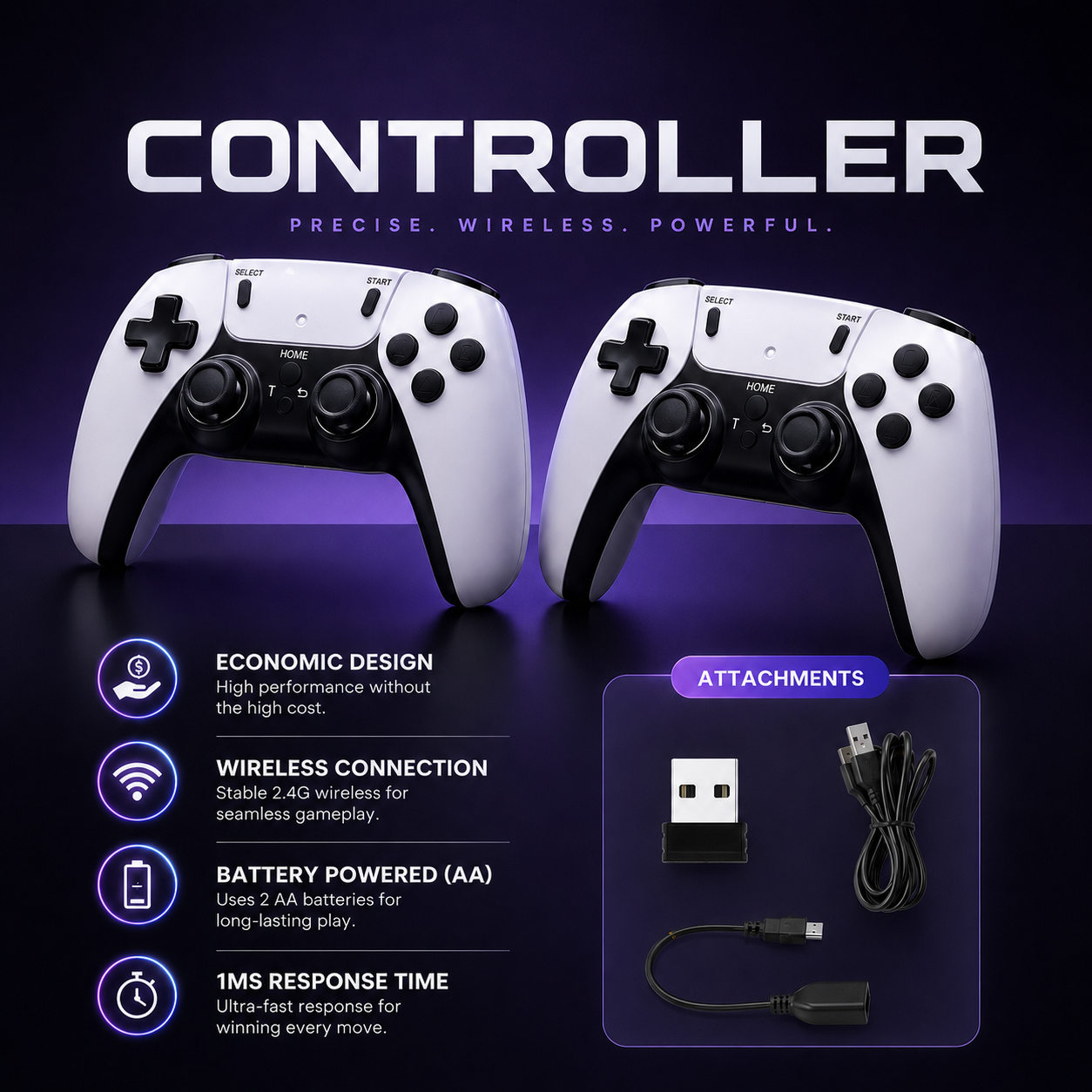 🔥 Over 50% OFF Today! 🎮 Retro TV Game Console with Dual Controllers