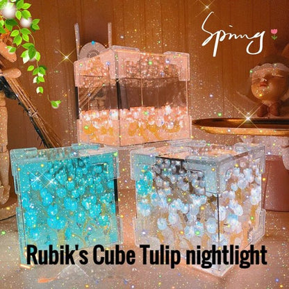 🔥Tulip Glow Mirror Lamp DIY Blossom Box™🌷