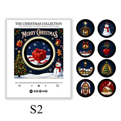 🎄 Interactive Christmas Music Fridge Magnet: Plays 9 Classic Songs for Festive Kitchen Decor! 🎵✨