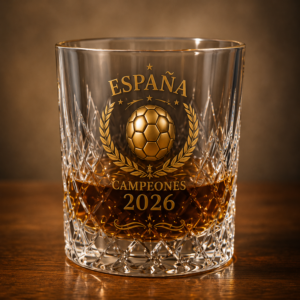 🏆España Campeones 2026 Commemorative Whiskey Decanter & Glassware Collection