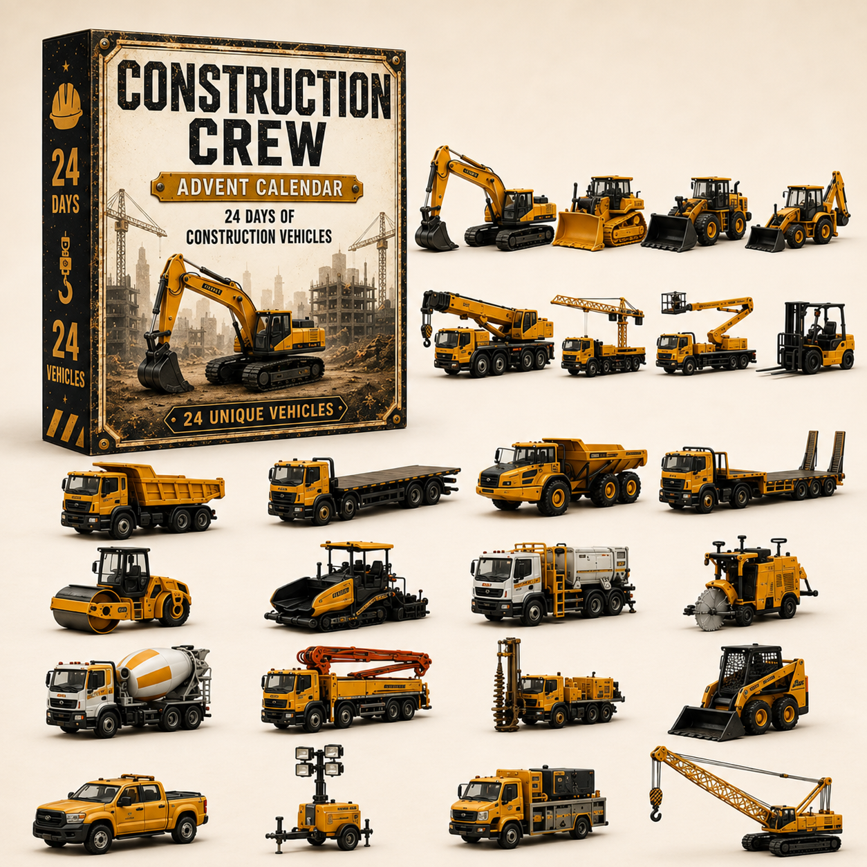 Build the Fleet Collection 24-Day Vehicle Advent Calendar Series | ✨A New Adventure Every Morning