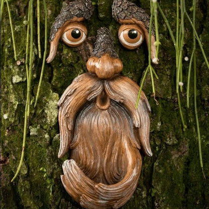 🌳🐦53%OFF Whimsical Tree Face Bird Feeder – Resin Garden Art Decor🎁