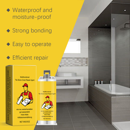 🧱 BUY 2 GET 1 FREE! ✨ Tile & Stone Crack Repair Kit - Professional-Grade Filler for Sealing Gaps, Waterproof & Color-Matching Formula💧