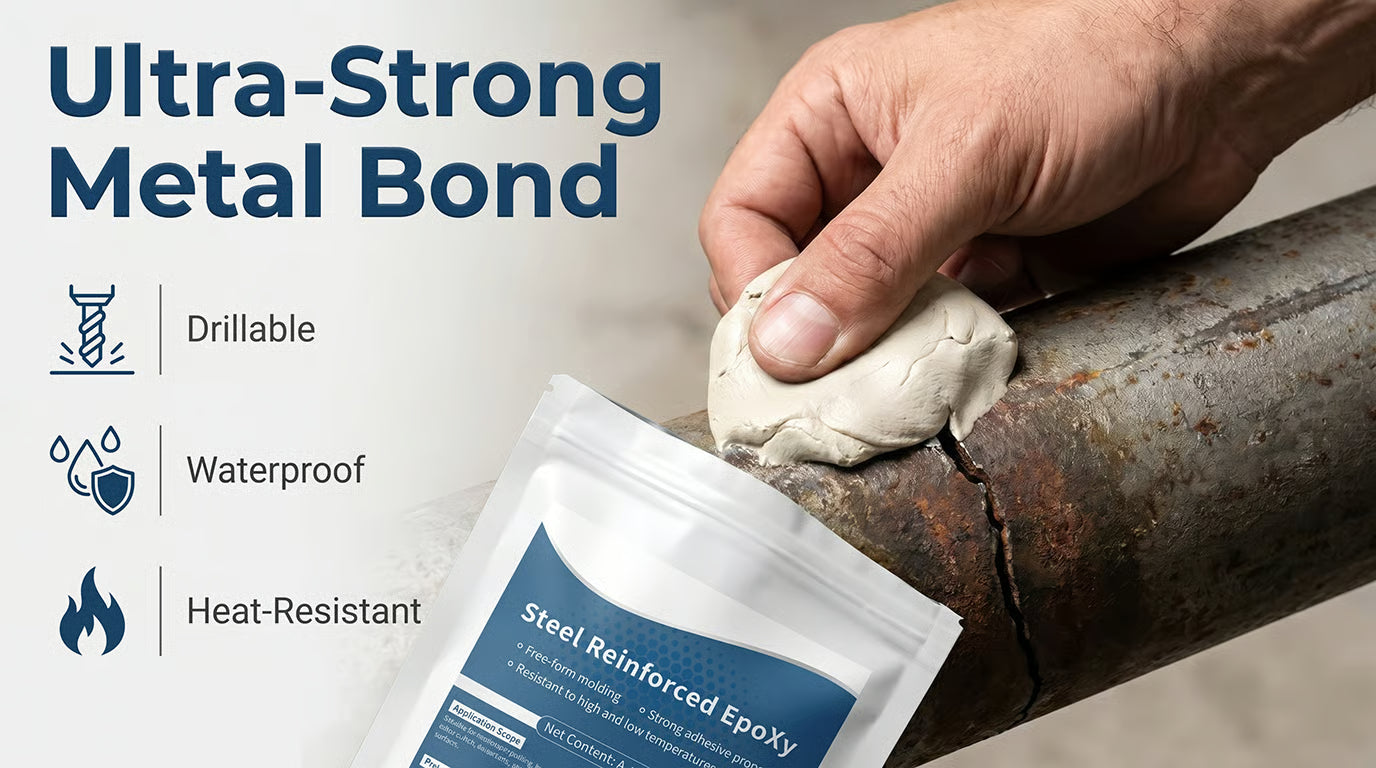 🛠️ Waterproof Heat-Resistant Epoxy Putty Repair Kit💧