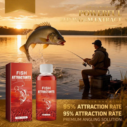 🔥 Angler's Secret 🎣Concentrated Red Worm Fishing Attractant – Draw More Fish, Faster Bites