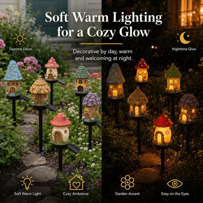 🍄🏡 Solar Mushroom Garden Light – Create a Cozy Fairy-Tale Glow Outdoors 🌙