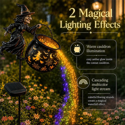 🎉 Halloween Early Bird Special Sale 49% OFF-🧙‍♀️Halloween Witch Cauldron Garden Light