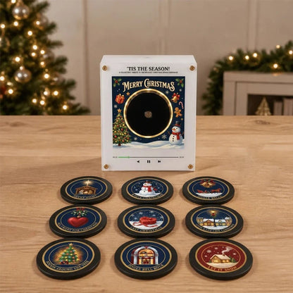 🎄 Interactive Christmas Music Fridge Magnet: Plays 9 Classic Songs for Festive Kitchen Decor! 🎵✨