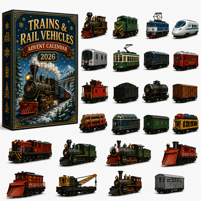 🚂Trains & Rail Vehicles Advent Calendar 2026 – 24 Railway Surprises