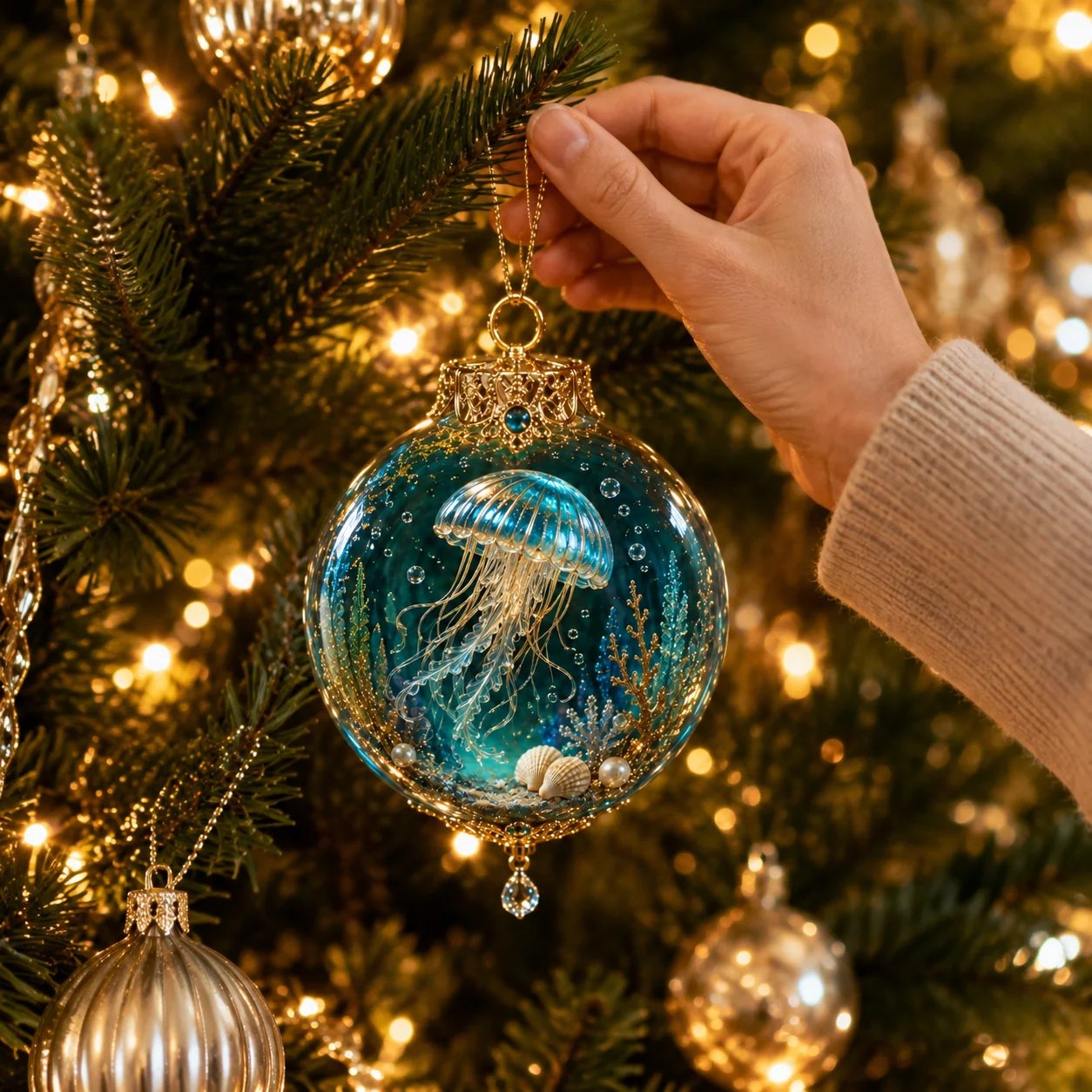 🌊🐢Ocean Wonders Christmas Ornament Collection | ✨Discover A World Beneath The Waves