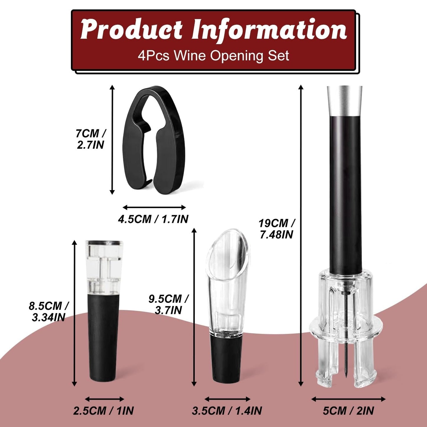 🍷Air Pump Cork Remover Wine Bottle Opener🔥