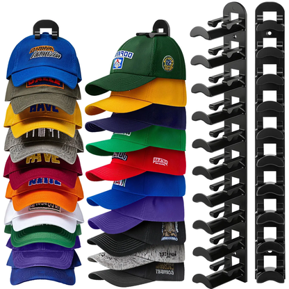 🧢Wall-mounted hat rack – each rack can hold 10 hats🧢
