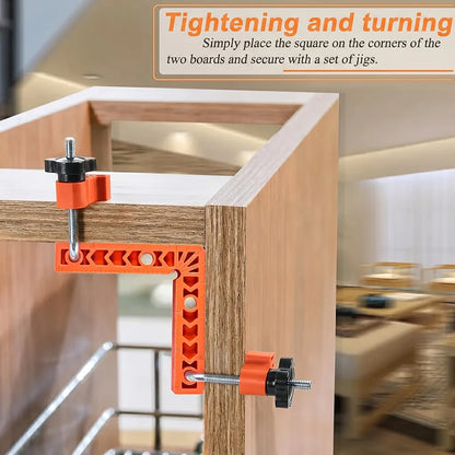 🔧 Perfect 90° Corners Made Easy – Professional Corner Clamp & Positioning Jig Set for Woodworking